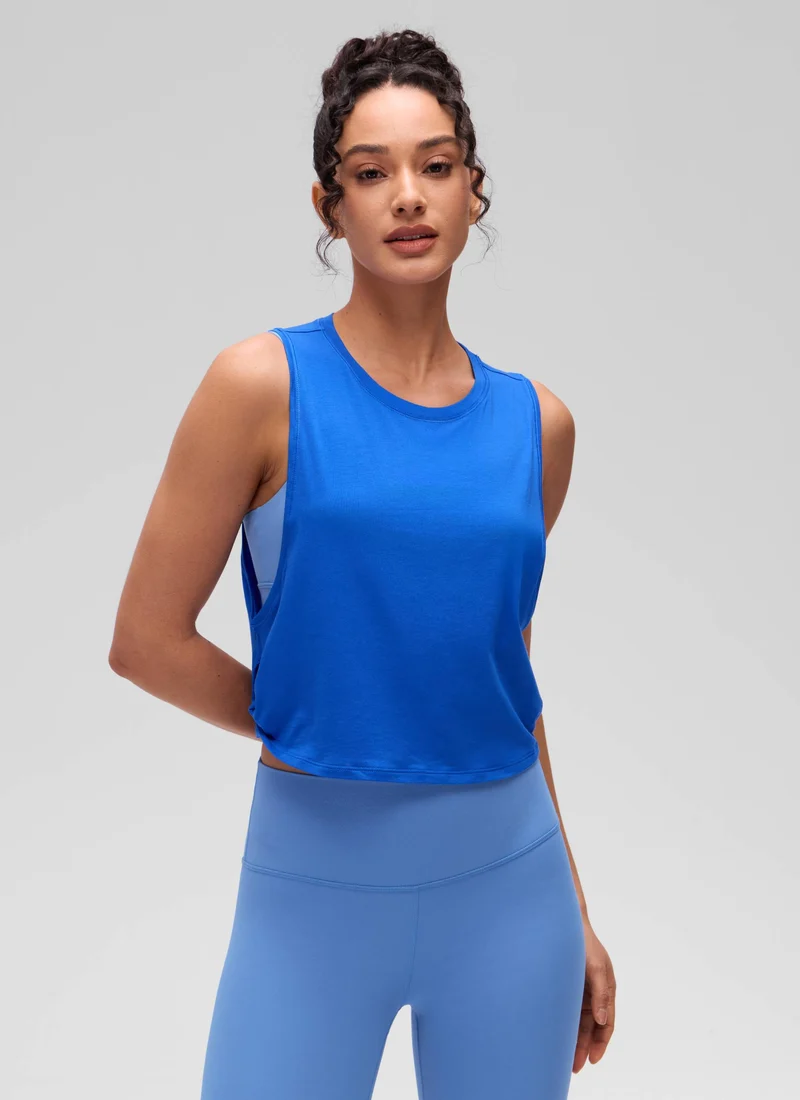 Pima Cotton Crop Deep Armhole Tank