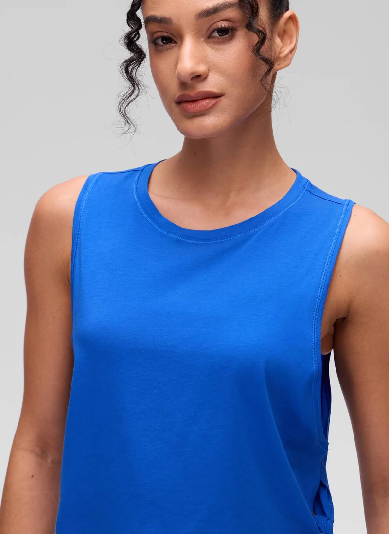 Pima Cotton Crop Deep Armhole Tank
