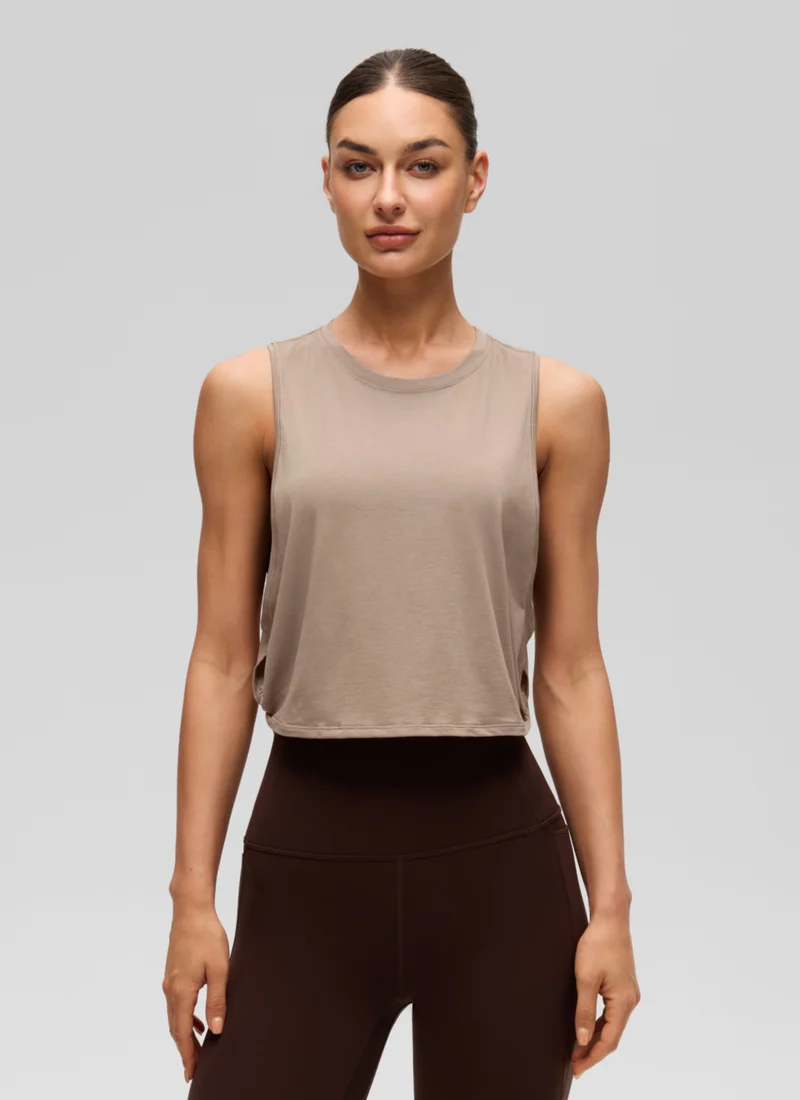 Pima Cotton Crop Deep Armhole Tank