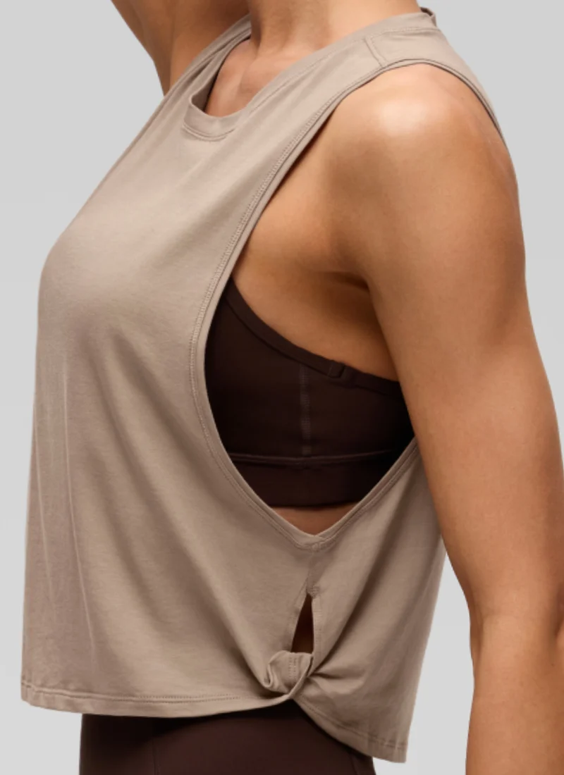 Pima Cotton Crop Deep Armhole Tank