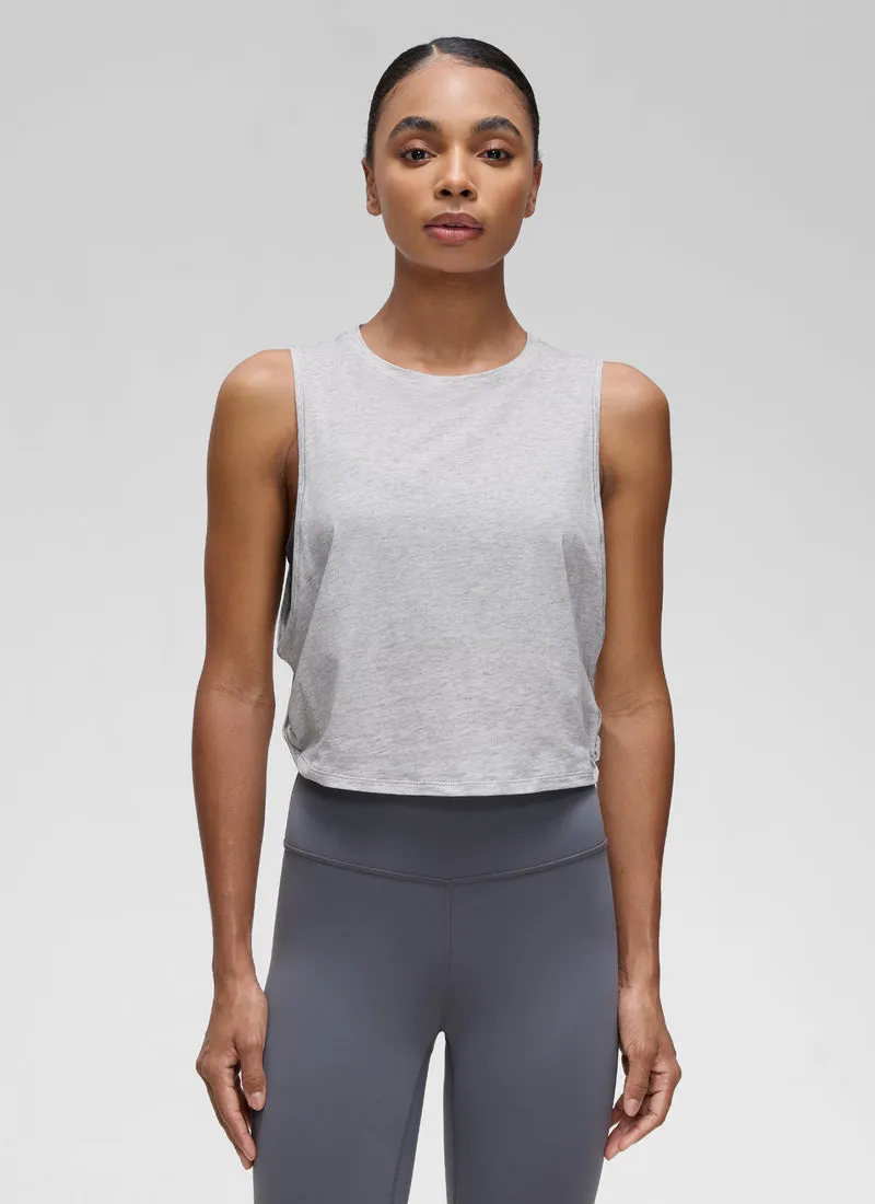 Pima Cotton Crop Deep Armhole Tank
