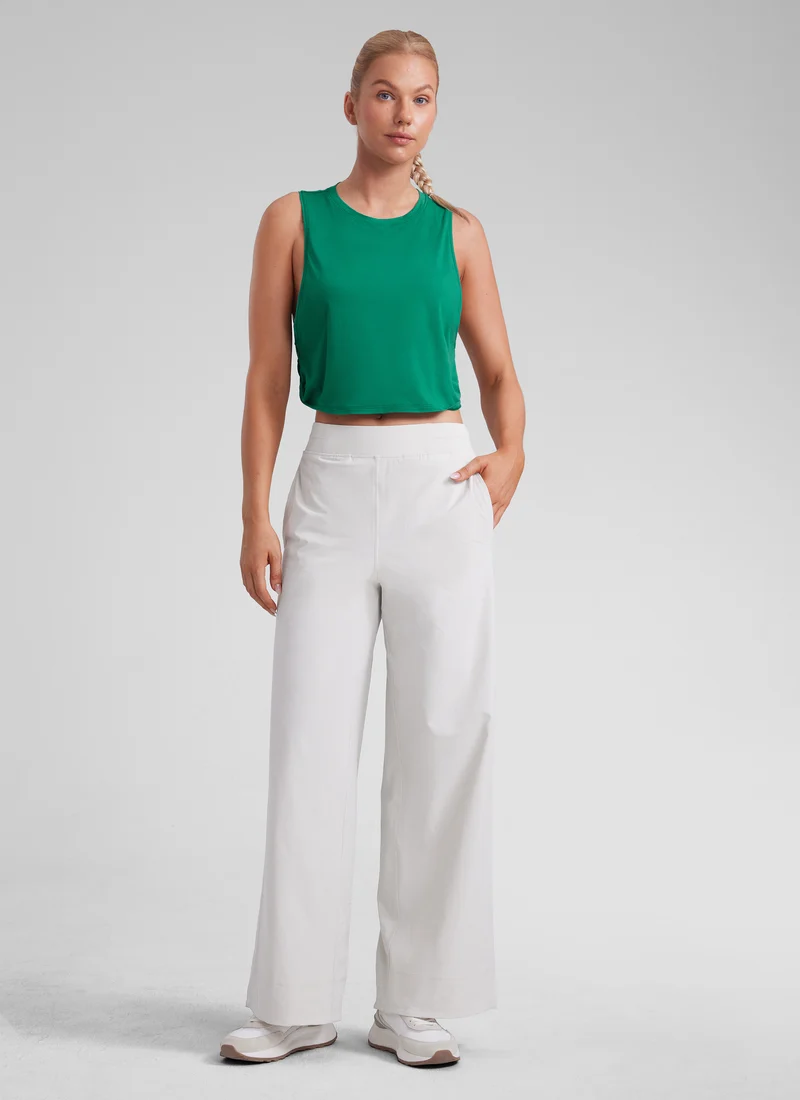 Pima Cotton Crop Deep Armhole Tank