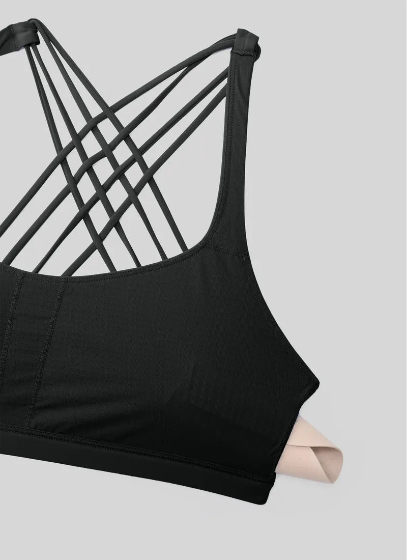 Nakedfeel Low Cut Strappy Bra (8 Straps)