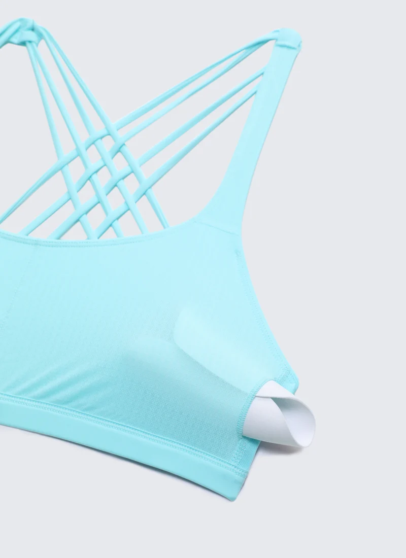 Nakedfeel Low Cut Strappy Bra (8 Straps)