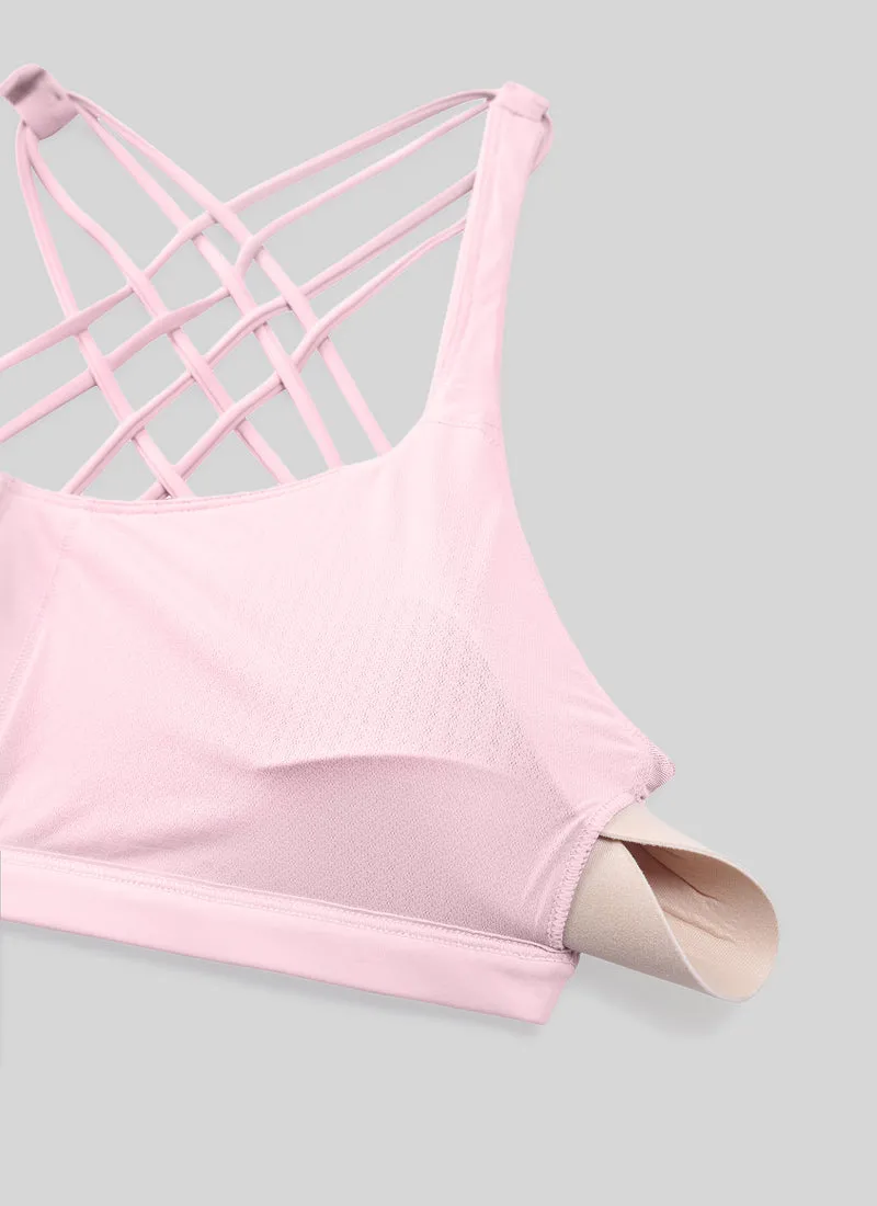 Nakedfeel Low Cut Strappy Bra (8 Straps)