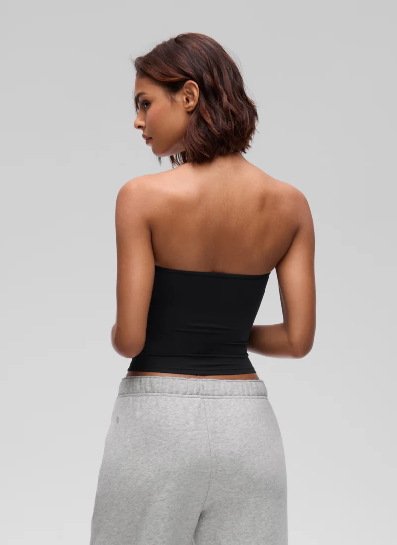 Softembrace Casual Crop Tube Strapless Top