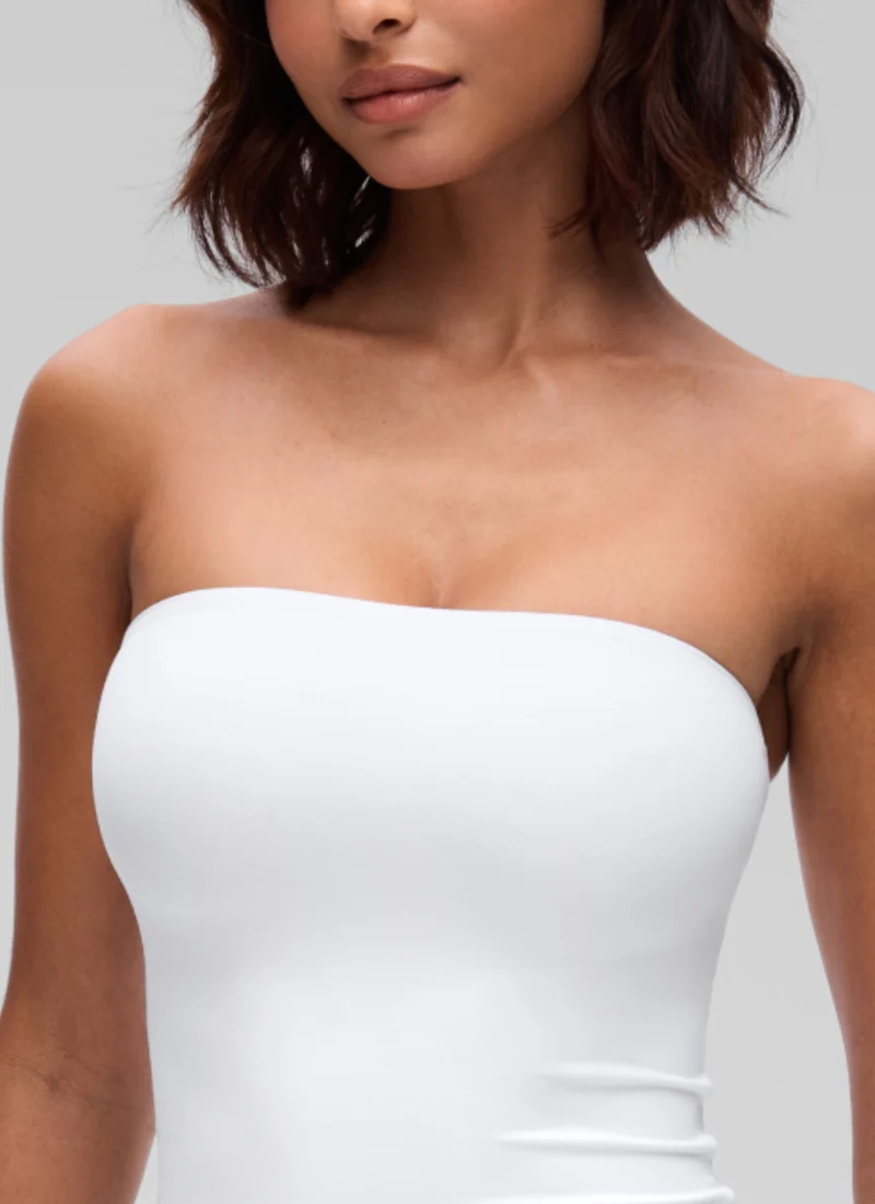 Softembrace Casual Crop Tube Strapless Top