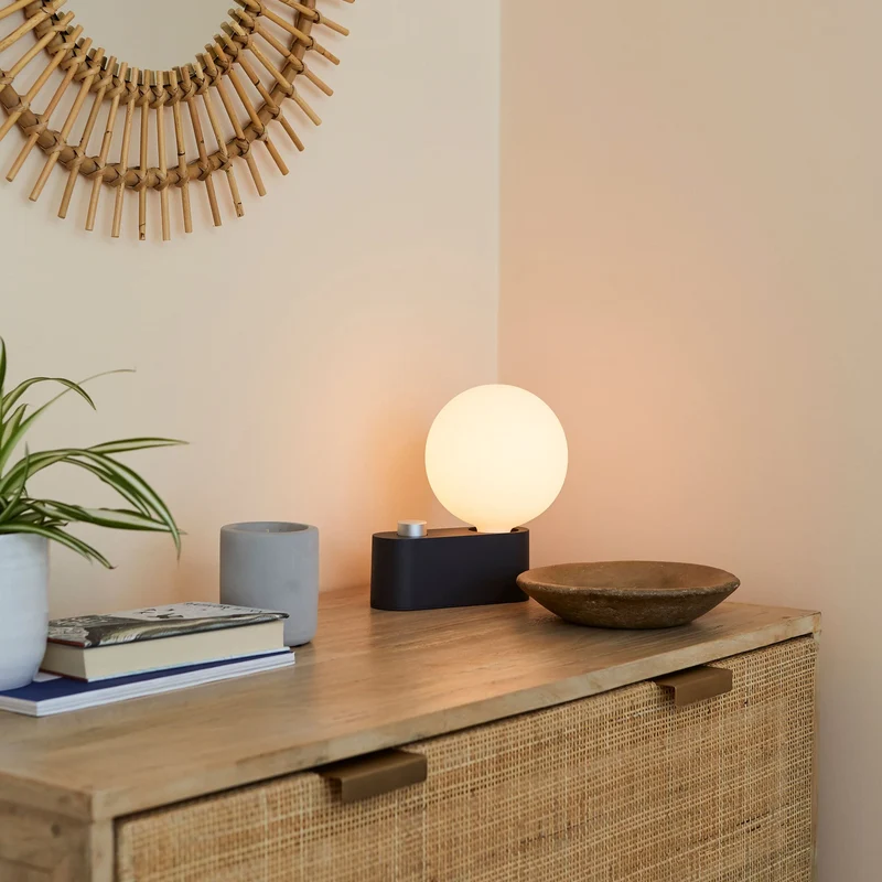 Alumina Multi-Use Lamp in Charcoal - Set of 2