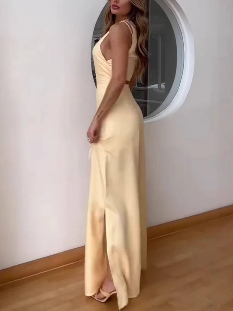 Unique Sexy Lace-Up Loose Jumpsuit