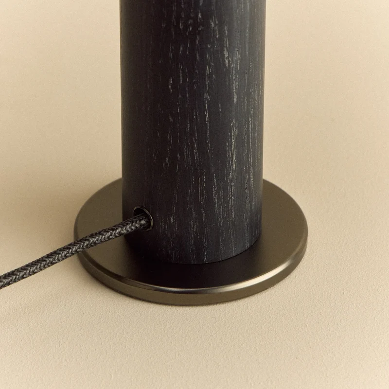 Knuckle Table Lamp in Blackened Oak