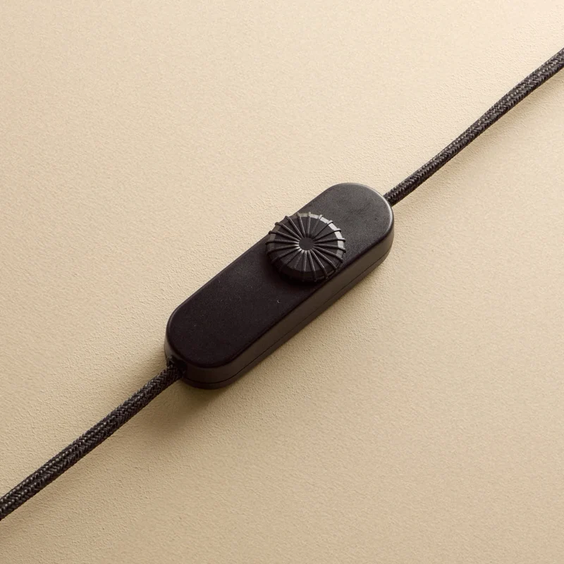 Knuckle Table Lamp in Blackened Oak + Oblo