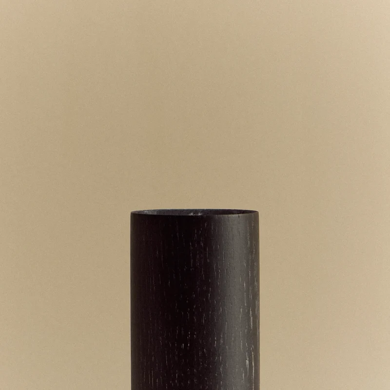Knuckle Table Lamp in Blackened Oak + Sphere IV
