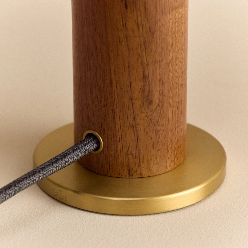 Knuckle Table Lamp in Walnut + Sphere IV Set