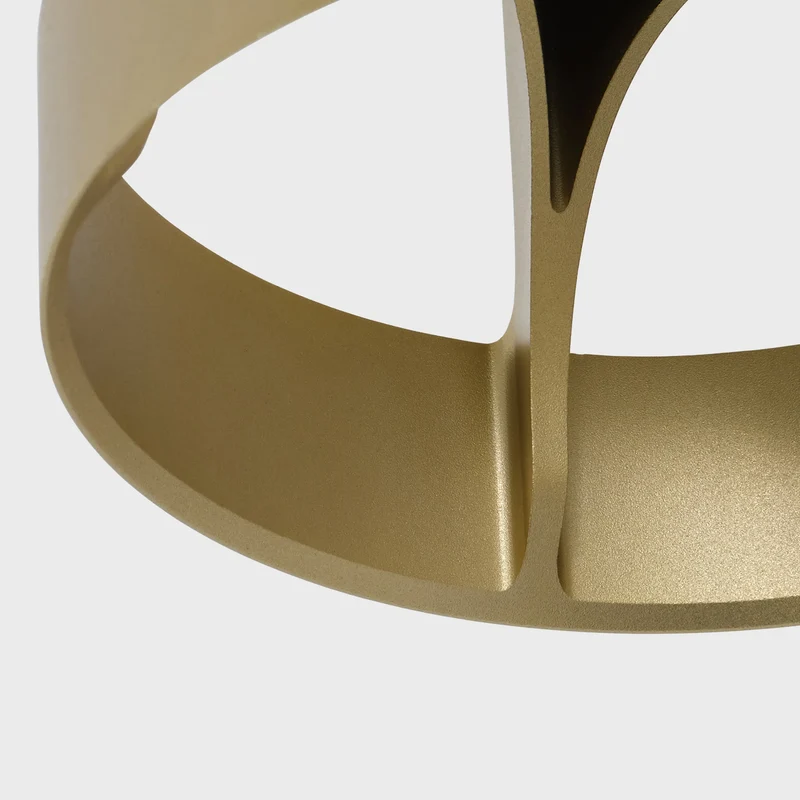 Loop Single Pendant in Gold + Sphere IV