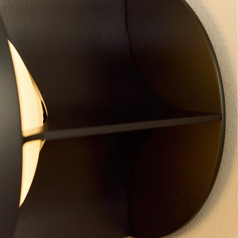 Loop Wall Light in Dark Grey + Sphere IV