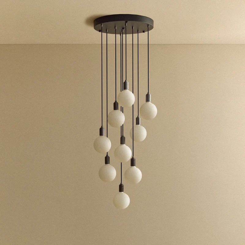 Nine Pendant in Graphite + Sphere IV