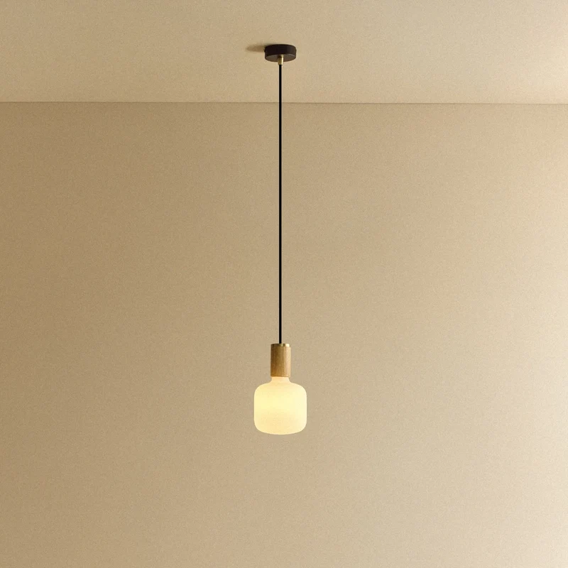 Oblo Pendant Light in Oak