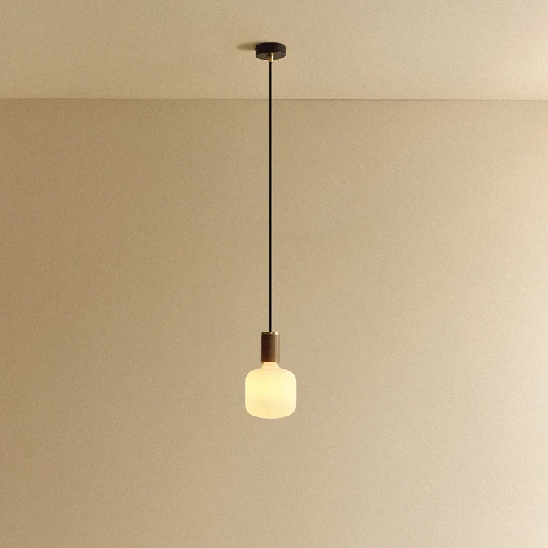 Oblo Pendant Light in Walnut