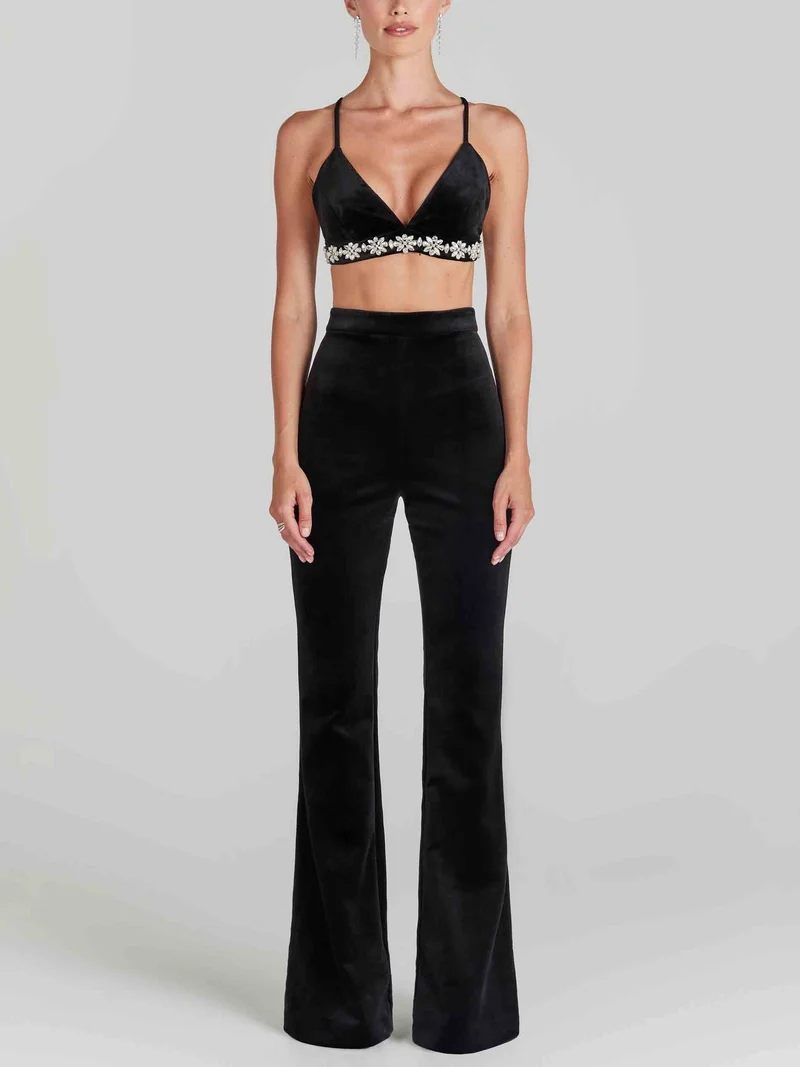 Elegant Slim Fit Flared Pants