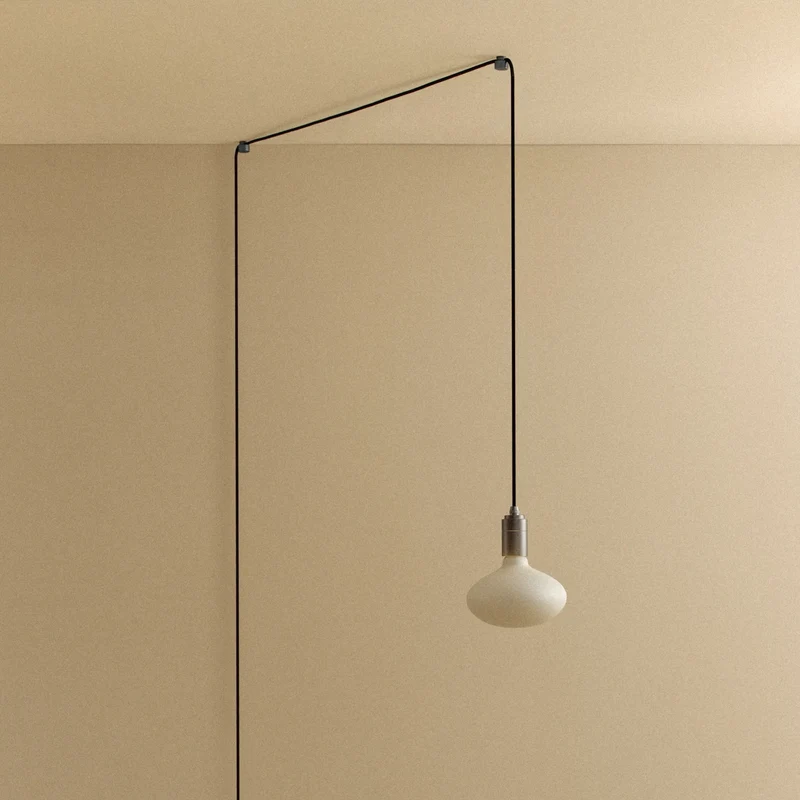 Oval Plug-In Pendant in Graphite