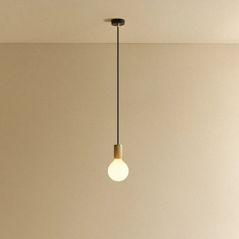 Porcelain III Pendant Light in Oak