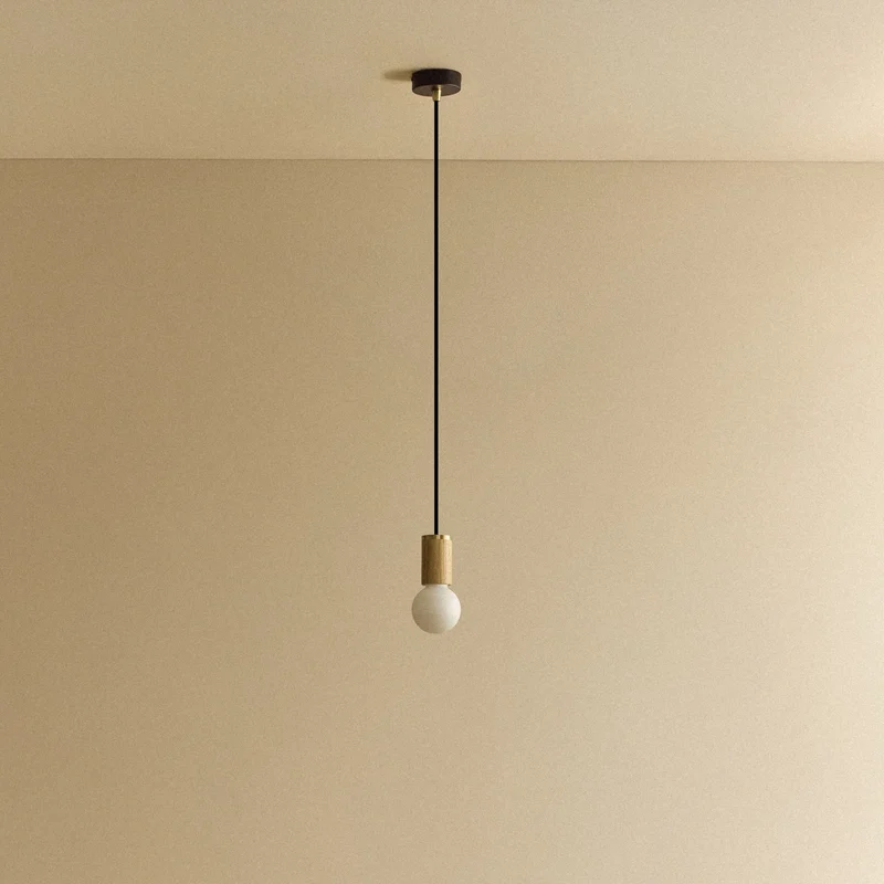 Sphere II Pendant Light in Oak