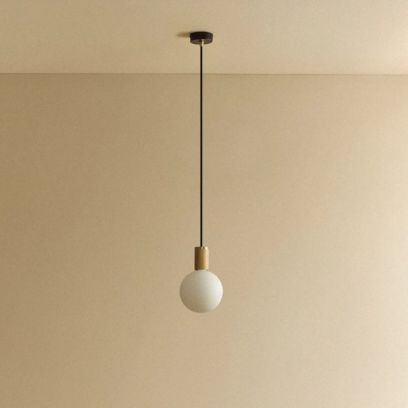Sphere IV Pendant Light in Oak