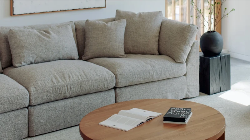Get Together™ 5-Piece Modular Sectional Closed, Large, Oatmeal
