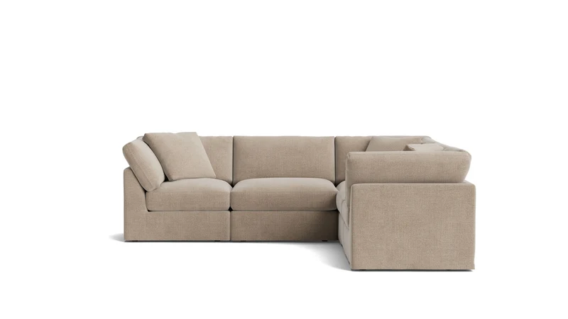Get Together™ 5-Piece Modular Sectional Closed, Standard, Champagne
