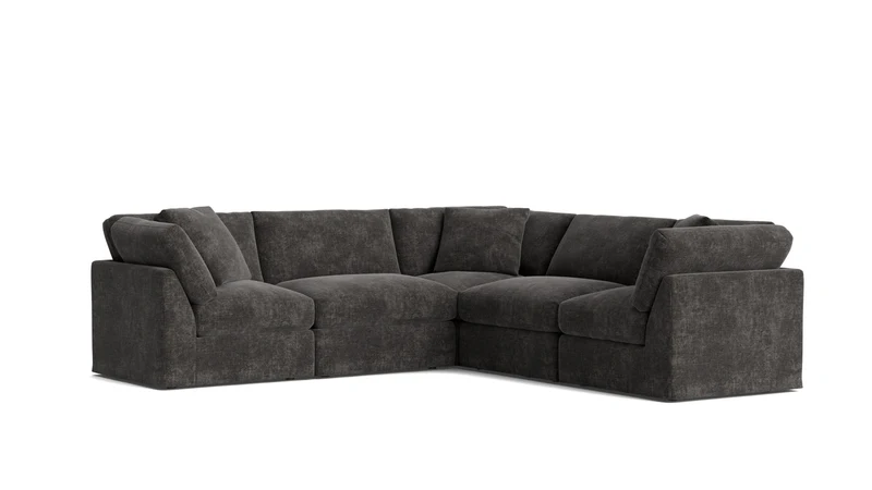 Get Together™ 5-Piece Modular Sectional Closed, Standard, Truffle