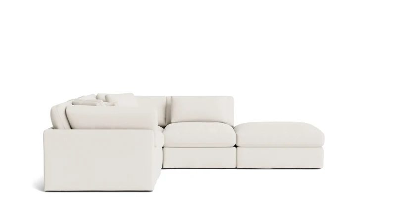 Get Together™ 5-Piece Modular Sectional, Large, Cream Linen