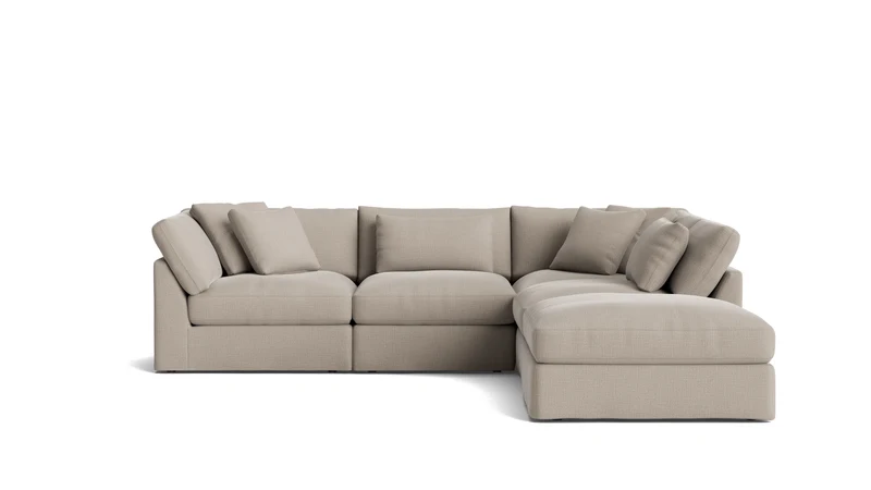Get Together™ 5-Piece Modular Sectional, Large, Light Pebble