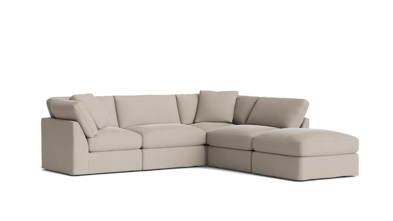 Get Together™ 5-Piece Modular Sectional, Standard, Light Pebble