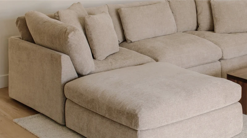 Get Together™ 5-Piece Modular U-Shaped Sectional, Large, Champagne
