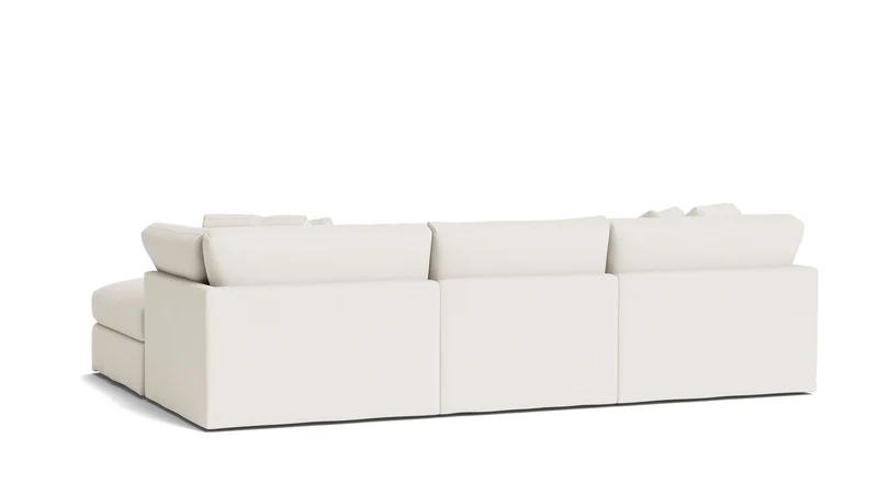 Get Together™ 5-Piece Modular U-Shaped Sectional, Large, Cream Linen