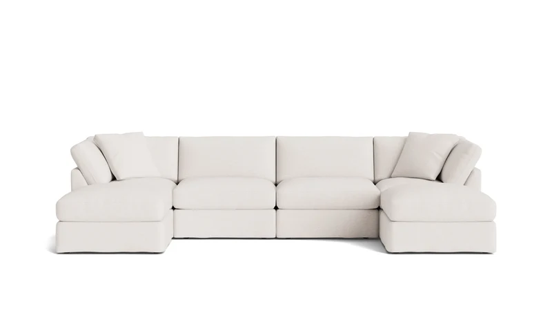 Get Together™ 6-Piece Modular U-Shaped Sectional, Standard, Nomad Snow