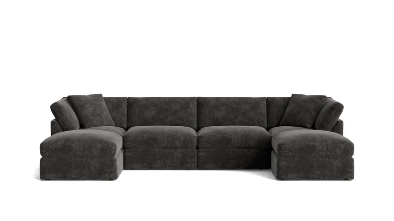 Get Together™ 6-Piece Modular U-Shaped Sectional, Standard, Truffle