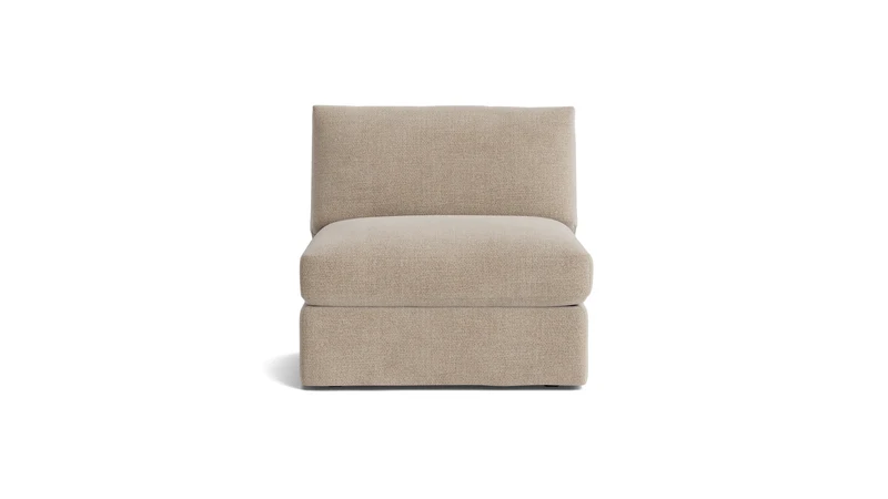 Get Together™ Armless Chair, Large, Champagne