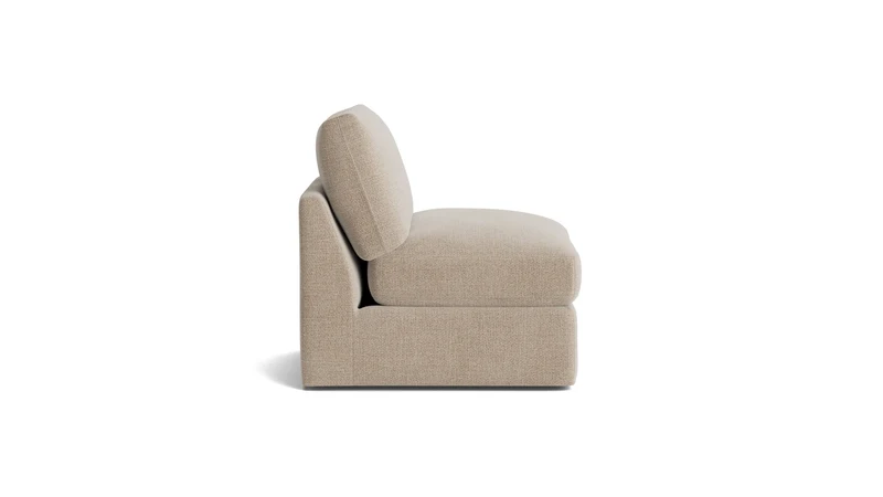 Get Together™ Armless Chair, Large, Champagne