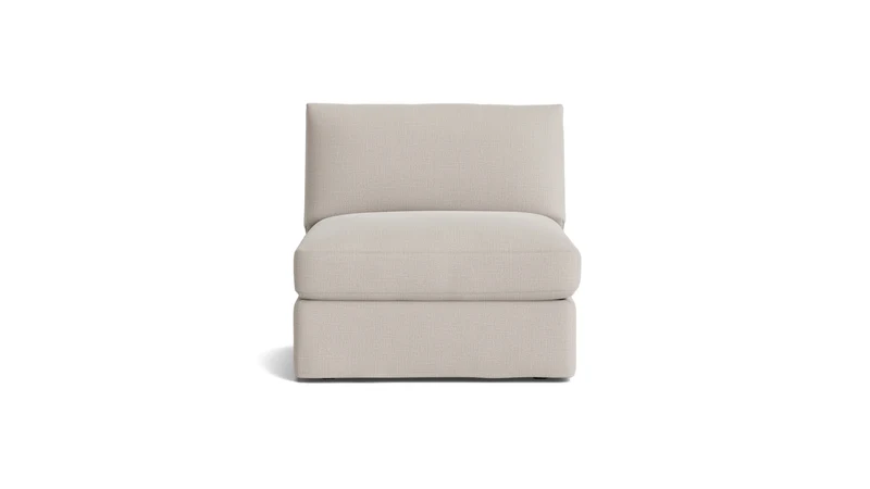 Get Together™ Armless Chair, Large, Clay