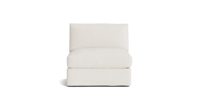 Get Together™ Armless Chair, Large, Nomad Snow