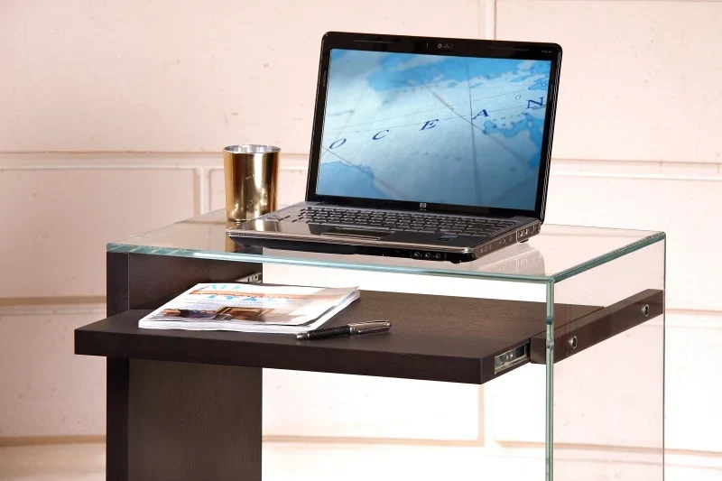 Zen 7 | Laptop - Bureau mobile Verre et Bois