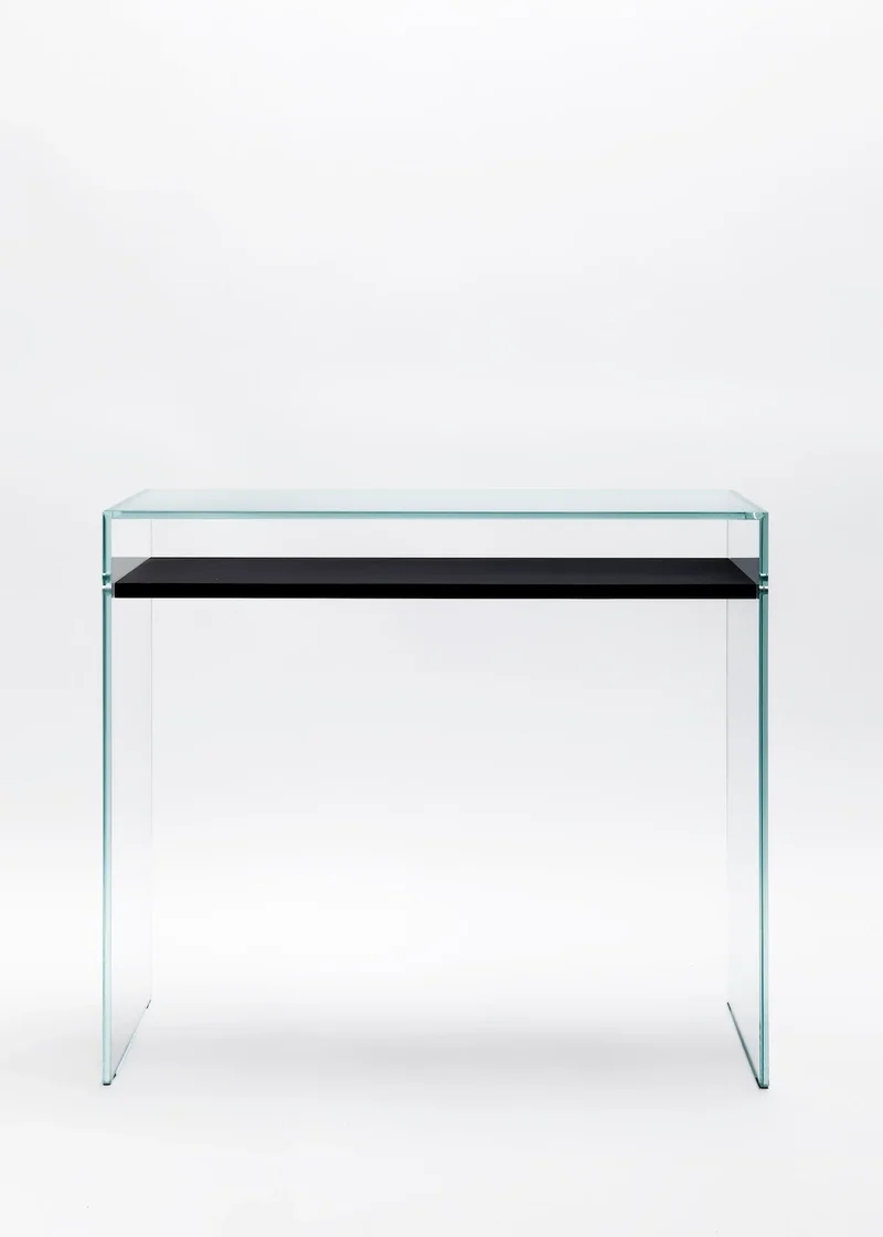 Zen 14 | Bureau Console Verre et Bois