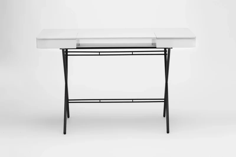 Bureau Cosimo, laqué gris brillant | Marco Zanuso Jr
