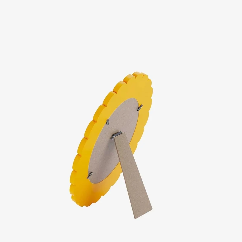 Cadre photo poser ovale Vend me, jaune