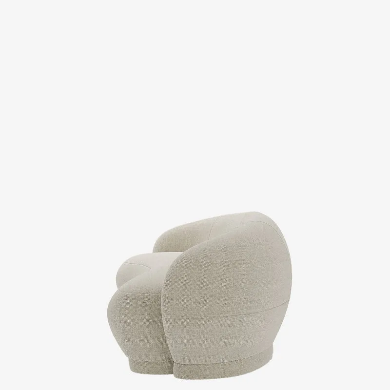 Canap design tissu beige Bianca