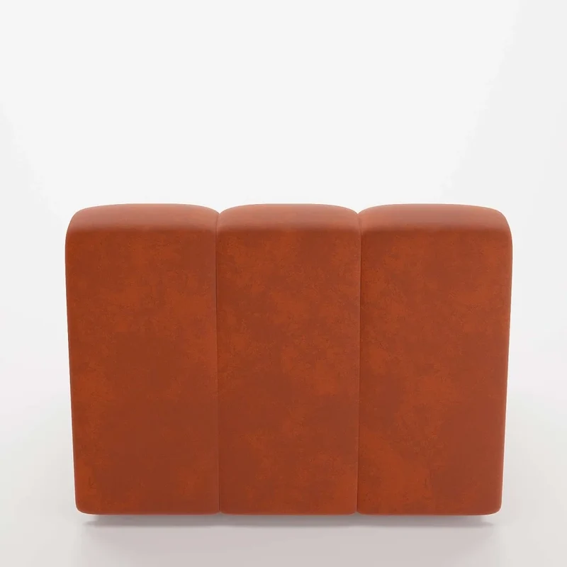 Canap modulable en velours ocre H l ne
