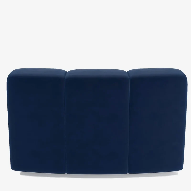 Chauffeuse d angle pour canap modulable en velours bleu marine H l ne