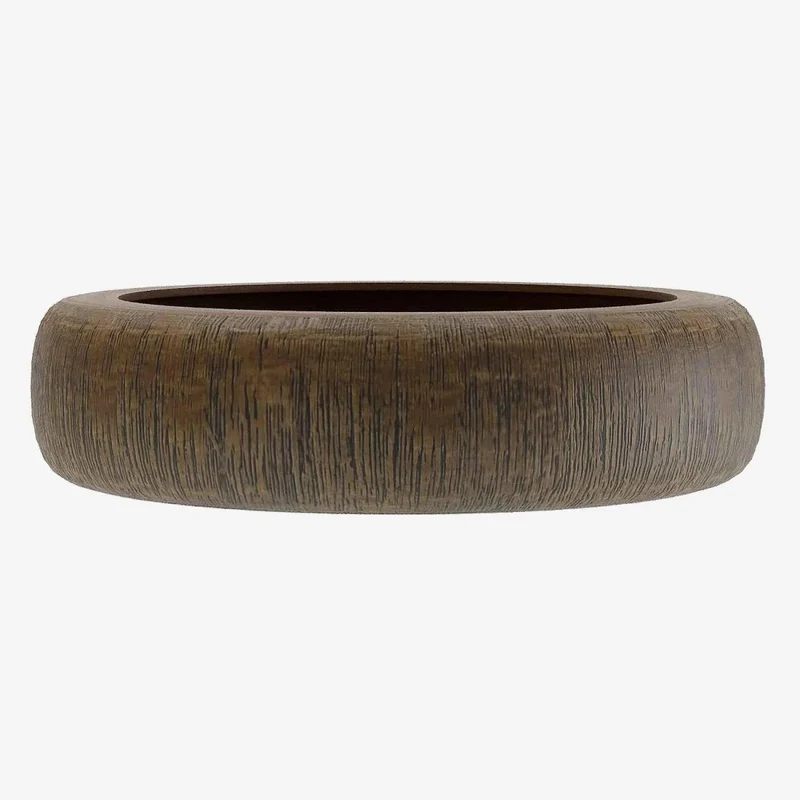 Coupelle vide-poches design imitation bois Lagos