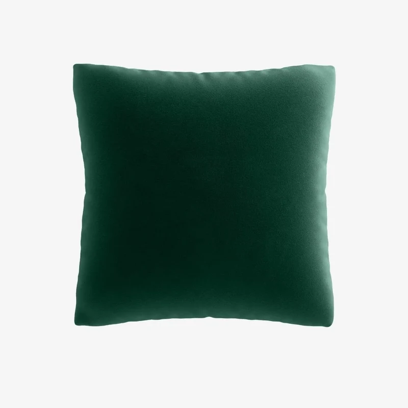Coussin en velours vert sapin 45x45cm